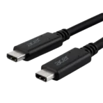 Dieses 2 Meter lange Kabel von Acer bietet eine zuverlässige und vielseitige Verbindungslösung für Ihre USB-C-Geräte. Mit einer Datenrate von 5 Gbps und einer Ladeleistung von bis zu 60 W ist es ideal für Notebooks, Docks und Monitore. Die offizielle USB-IF-Zertifizierung garantiert höchste Qualitäts- und Sicherheitsstandards.